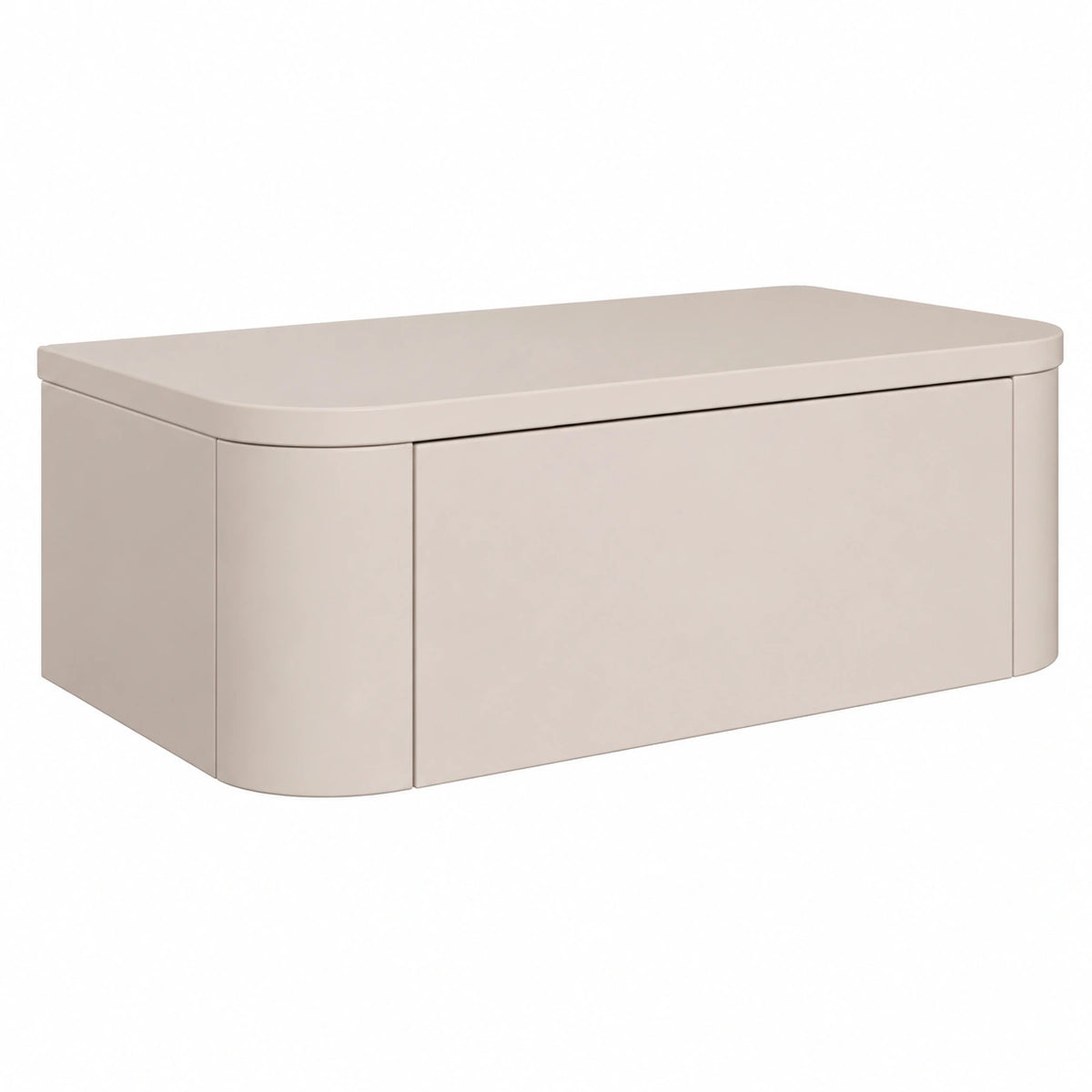 Selsey set 2 Comodini Sospesi Moderni 59 cm Color Cashmere con Cassetto, Comodino Camera da Letto Salvaspazio, Tavolino da Letto Minimal, Elegante