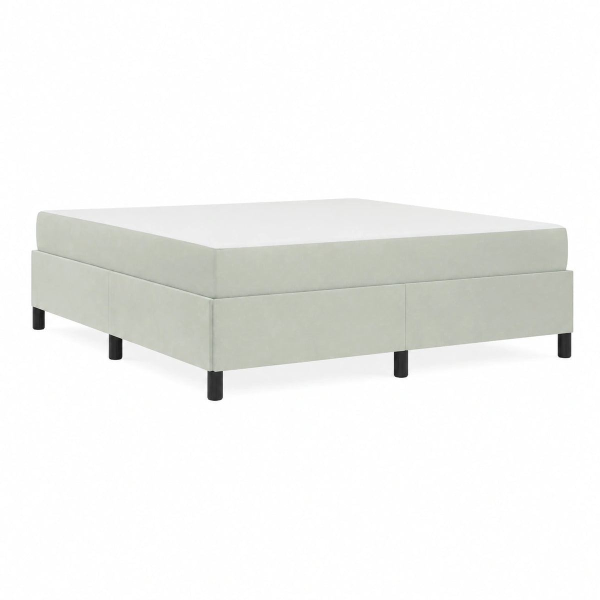 Letto matrimoniale con materasso Grigio chiaro 180 × 200 cm Tessuto imbottito con contenitore moderno con rete a doghe completo morbido camera