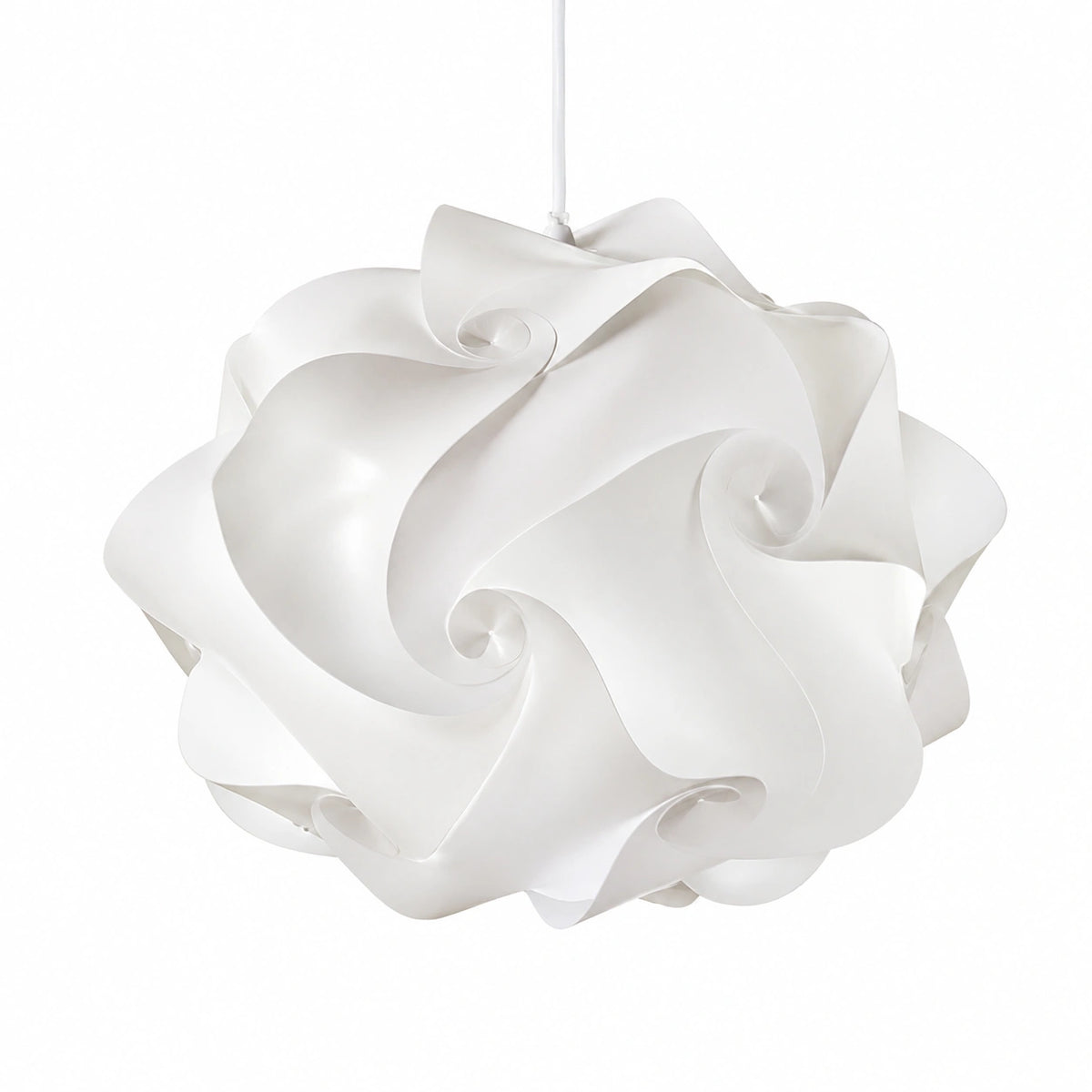 Lampadesign Bellissimo set illuminazione moderna Camera da letto Lampadario moderno Ufo 50 cm + 2 Lampade sfera comodino comodini Abat jour di bianco