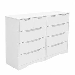 Cassettiera Camera da Letto Bianca con 5 Cassetti(70 × 40 × 95CM), Larghezza 70 cm Cassettiere Bianche Comodino Cassettiera e Credenza Bianco