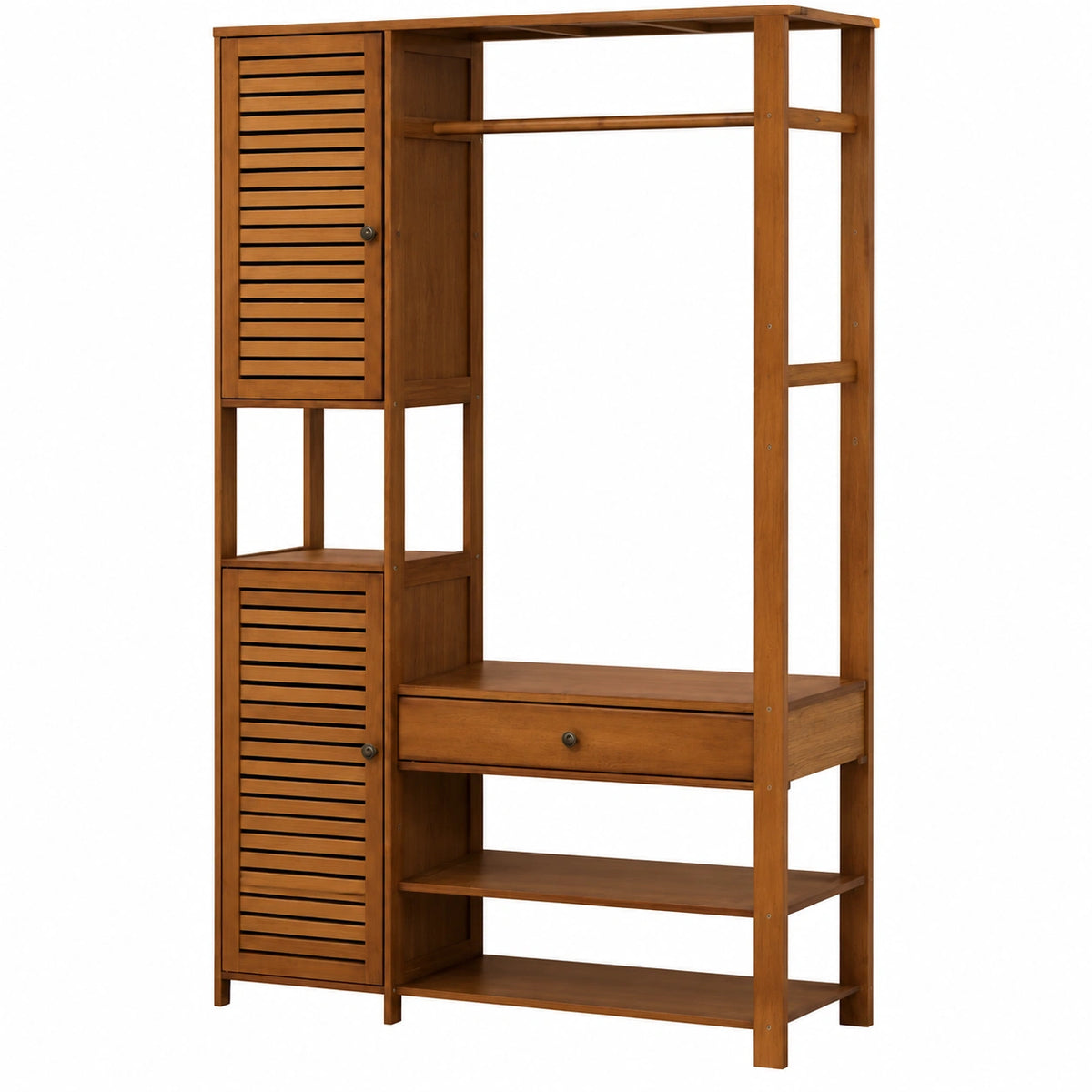 Appendiabiti Moderno in Legno - Elegante organizzatore Indipendente per Ingresso, Camera da Letto e Ufficio - Armadio salvaspazio per Cappotti